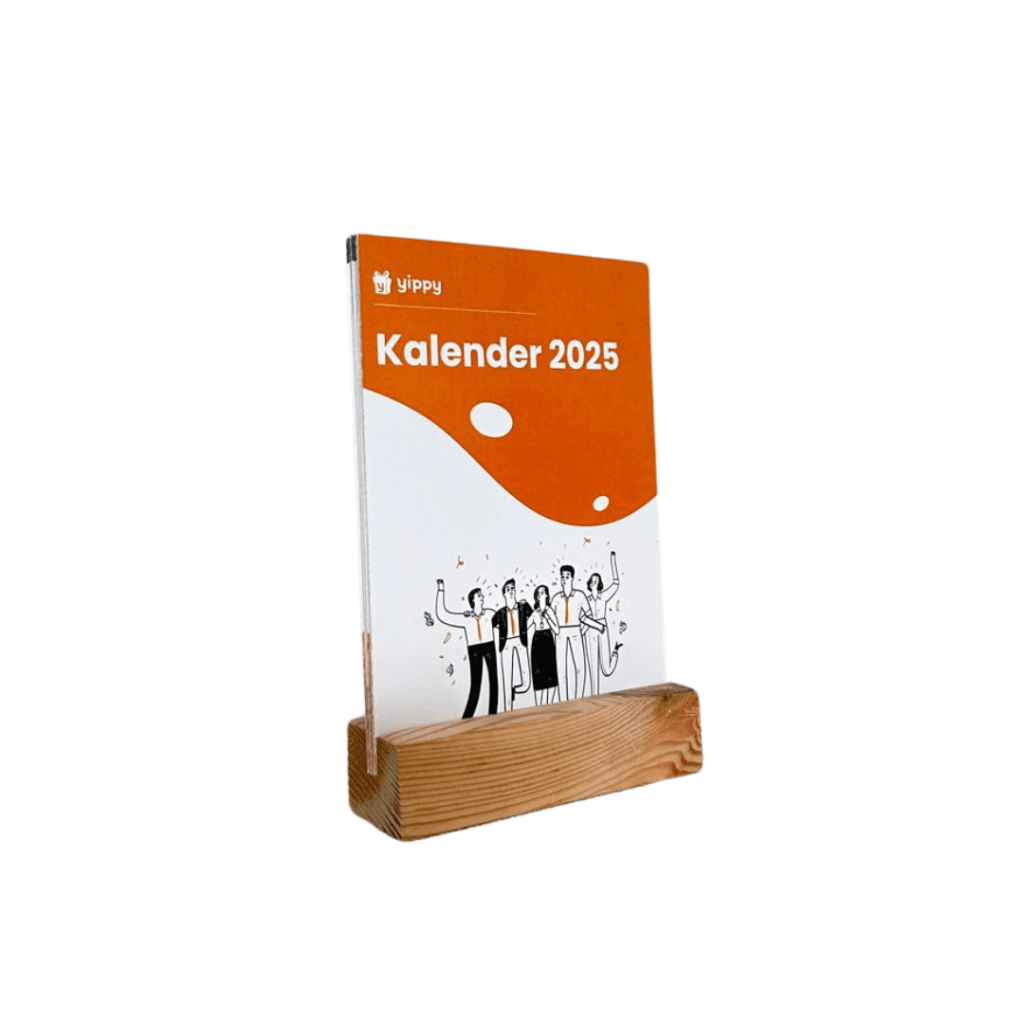 Calendar - Desk Calendar - Wooden - Ivory image