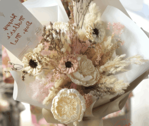 Flowers - Bouquet - The Bouquet of Blush - Dried Flowers image