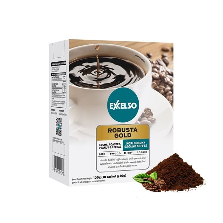 Coffee - Robusta Gold Ground Coffee - Excelso - 10 gram image