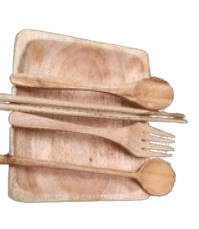 Cutlery Set - Korean Wooden  iamge