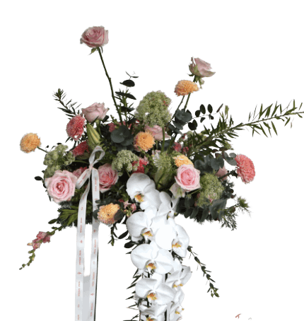 Flowers - Bouquet - Peace of Orchird - Standing Fresh Flowers image