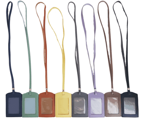 Lanyard - ID Card Holder - Lanyard with 1 card Holder - Leather image