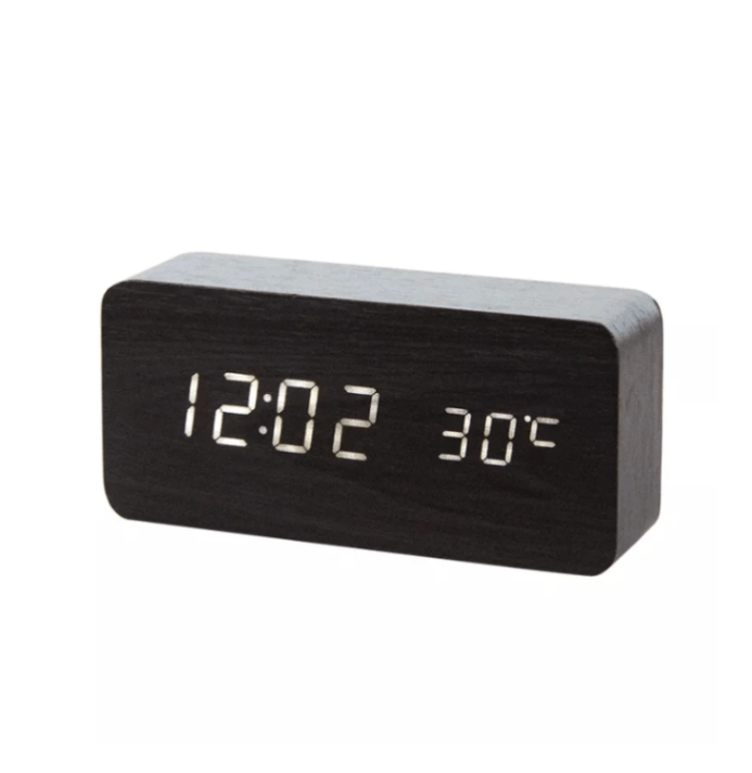 Clock - Digital Wood Alarm - LED image