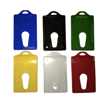 ID Card Holder - Tan - Plastic iamge