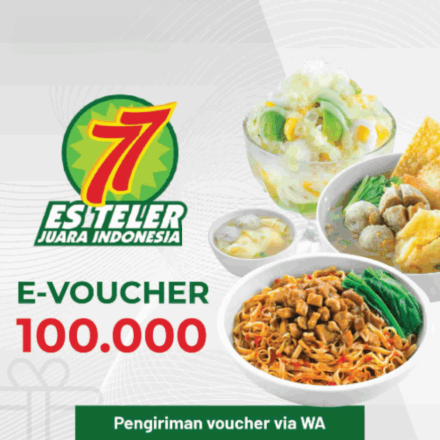 E-Voucher - Es Teler 77 - 100k - Self Redeem iamge