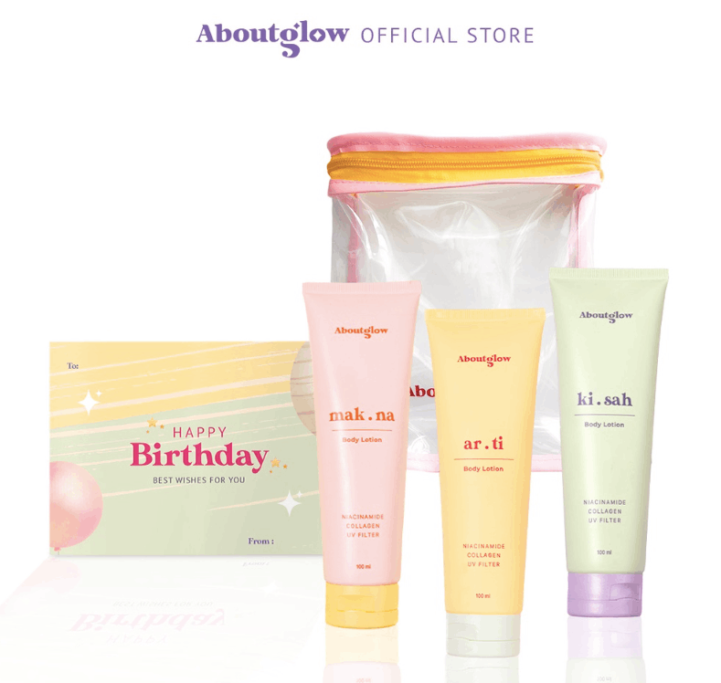 Gift Set Soap - About Glow Gift Set - Body Lotion 3pcs