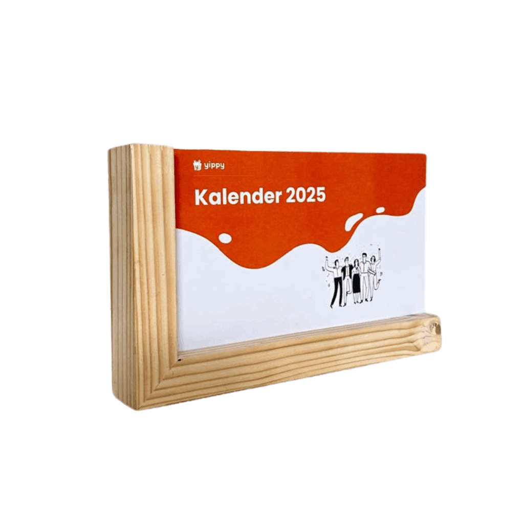 Calendar - Desk Calendar - Wooden Letter L - Ivory iamge