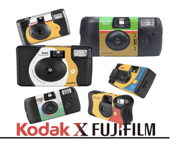 Camera Disposable - Kodak Fujifilm B&W 400TX
