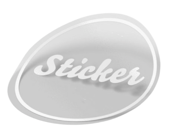 Sticker Transparan 