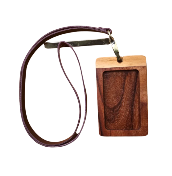Lanyard - Name Tag Id Card - Wooden - Kaywood Lanyard - Name Tag Id Card - Wooden - Kaywood