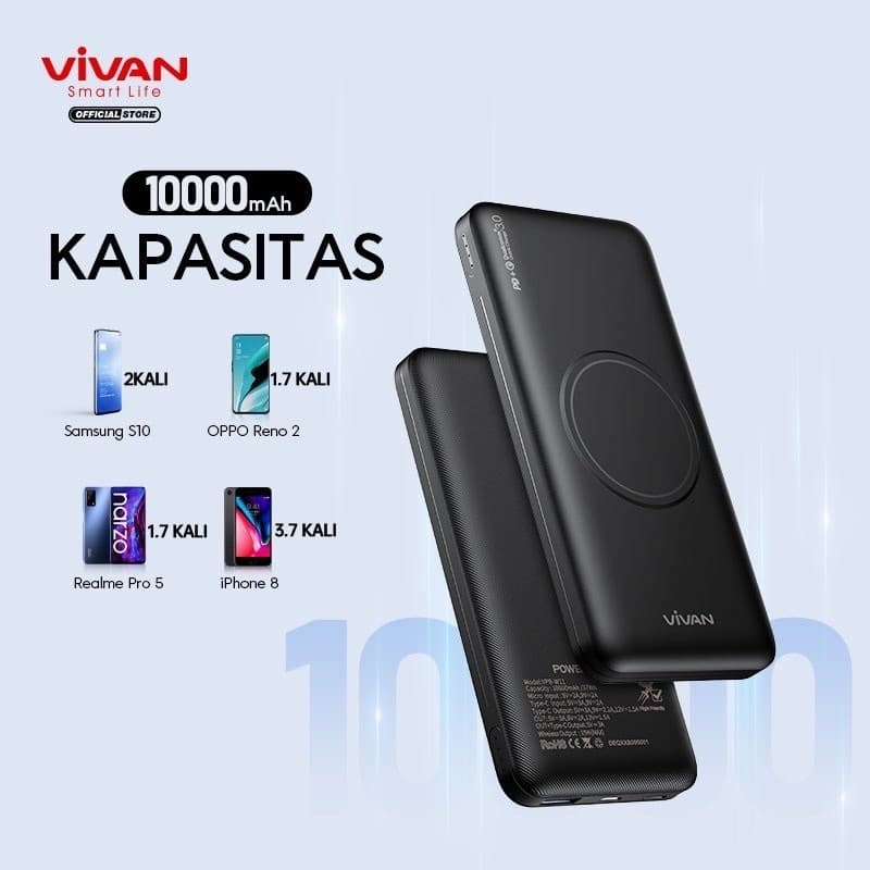 Wireless Fast Charging Powerbank - Vivan