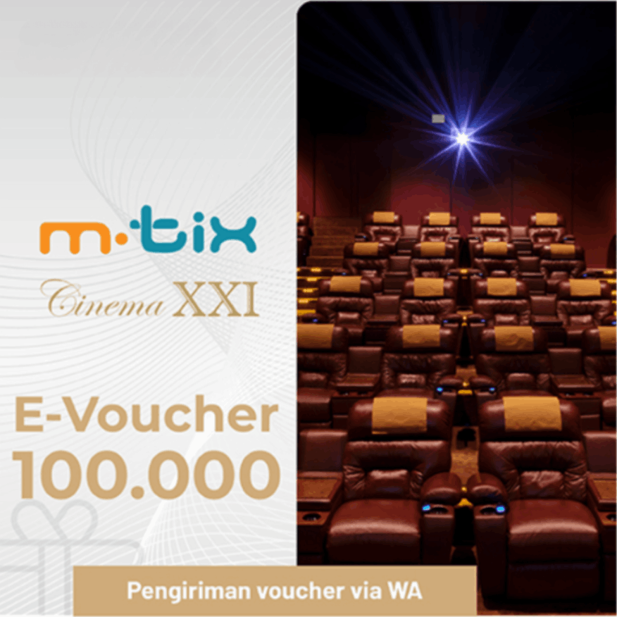 E-Voucher - XXI Movie Ticket - 100K - Self Reedem iamge