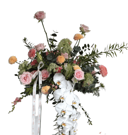 Flowers - Bouquet - Peace of Orchird - Standing Fresh Flowers iamge