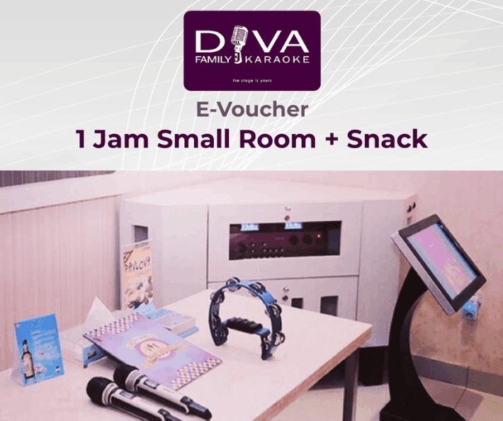 E-Voucher - DIVA - 1 Hour Karaoke Small Room + Snack - Self Redeem iamge