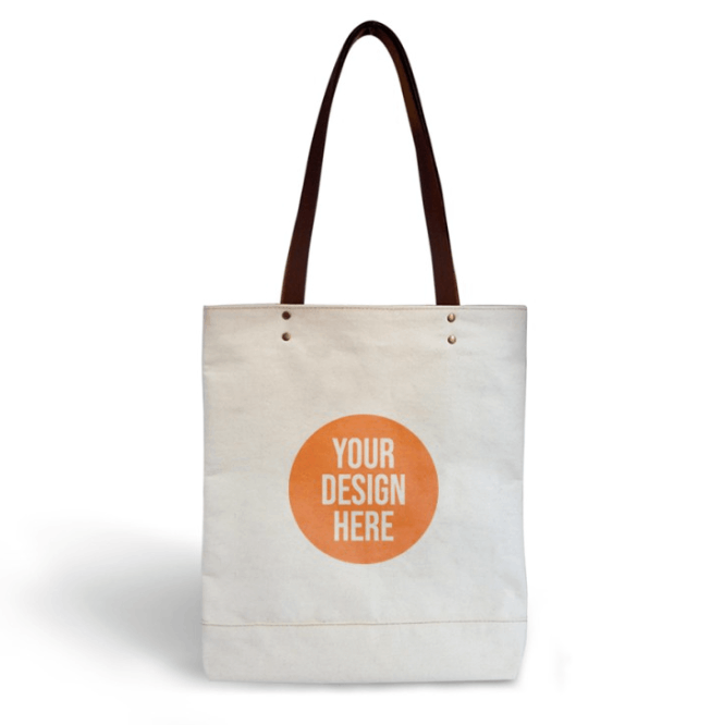 Totebag with Leather Rope - Canvas iamge