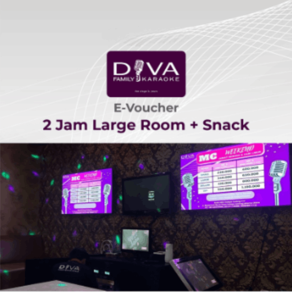 E-Voucher - DIVA - 2 Hour Karaoke Large Room + Snack - Self Redeem iamge