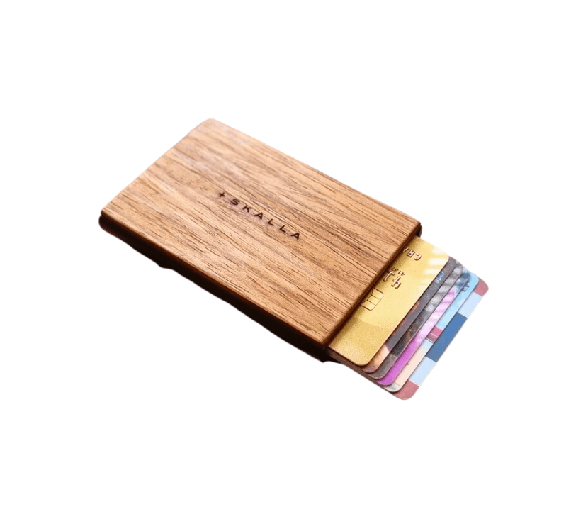 Card Holder - Wooden - RFID