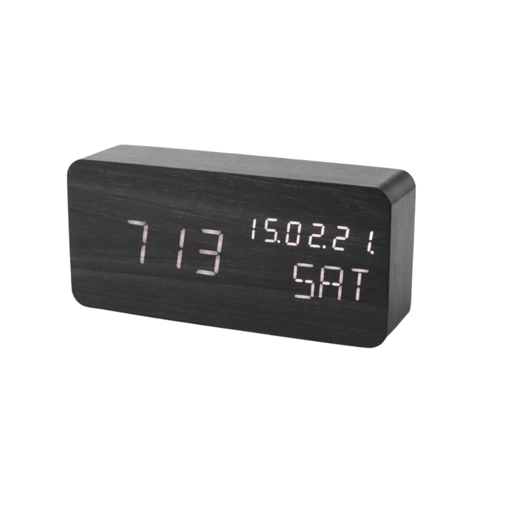 Clock - Digital Wood Alarm - TX602 iamge