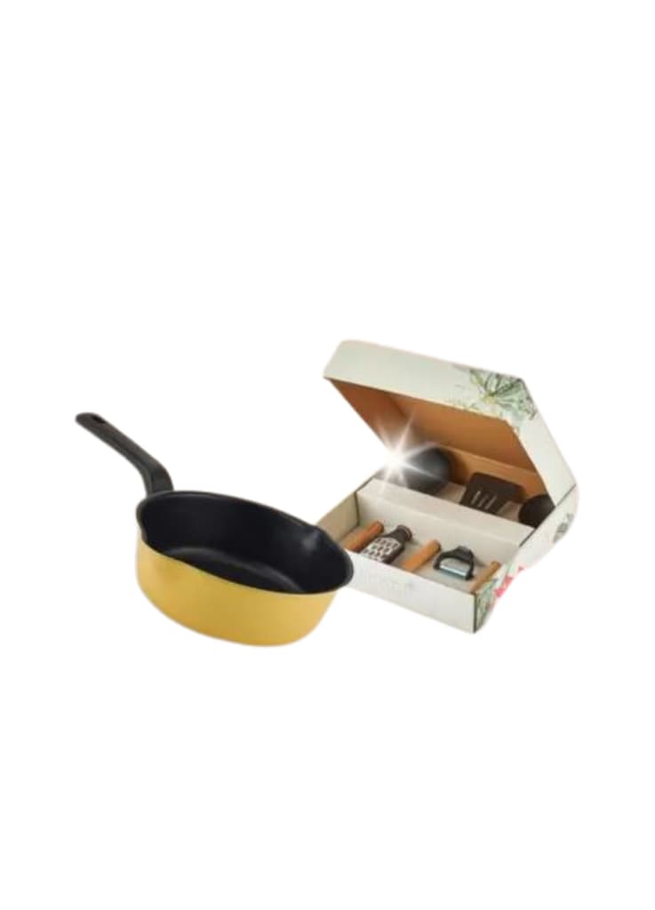 Pan - Ceramic Coating - Bundle Flex Frying Pan 20cm & Forest Cooking Tools 5pcs - Happycall image