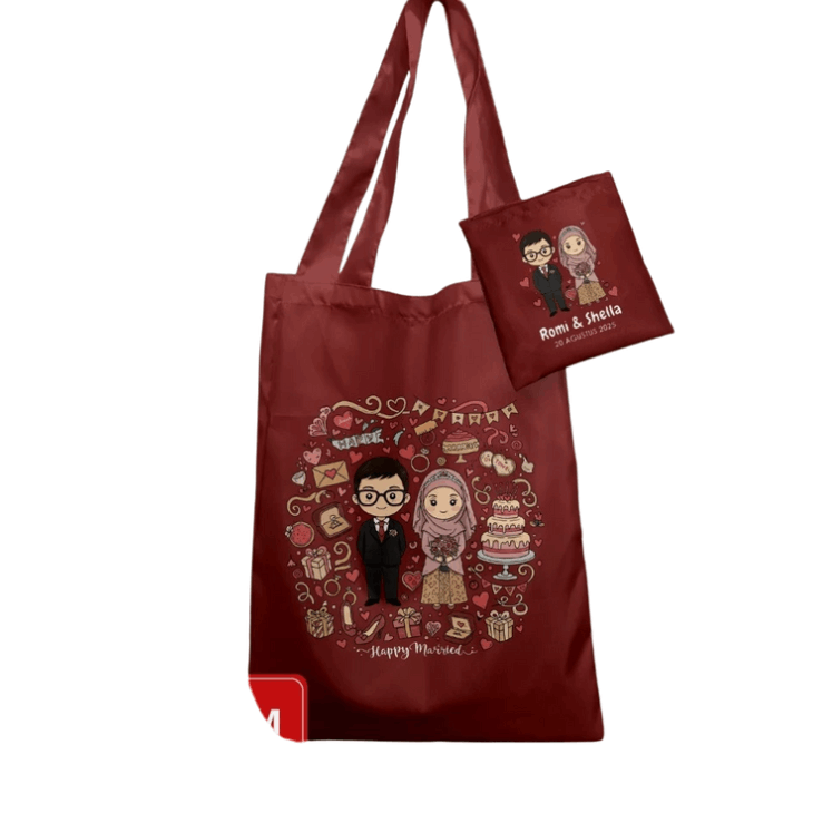 Foldable Tote Bag - Tales - Polyester Foldable Tote Bag - Tales - Polyester