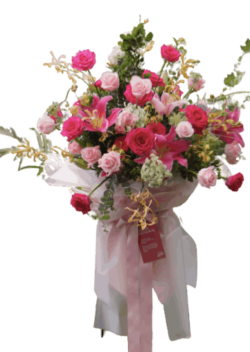 Bouquet of Cherish - Standing Fresh Flowers