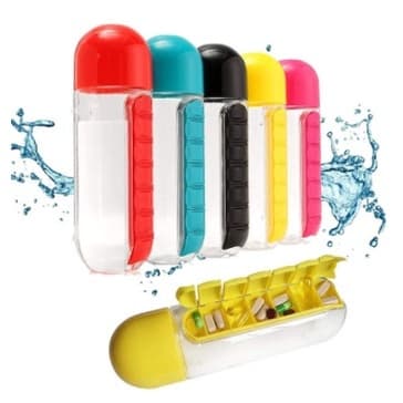 Tumbler BPA Free Plastic - Pill Organizer iamge