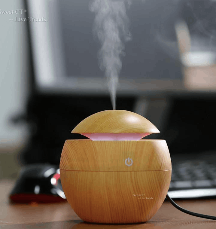 Air Humidifier Diffuser Aromatherapy - Wood image