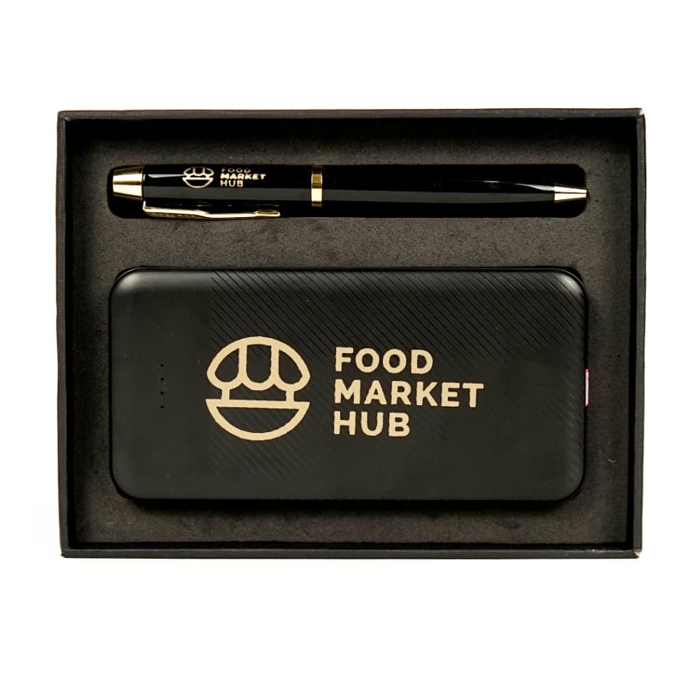 Gift Set - Powerbank and Pen - With Hardbox iamge